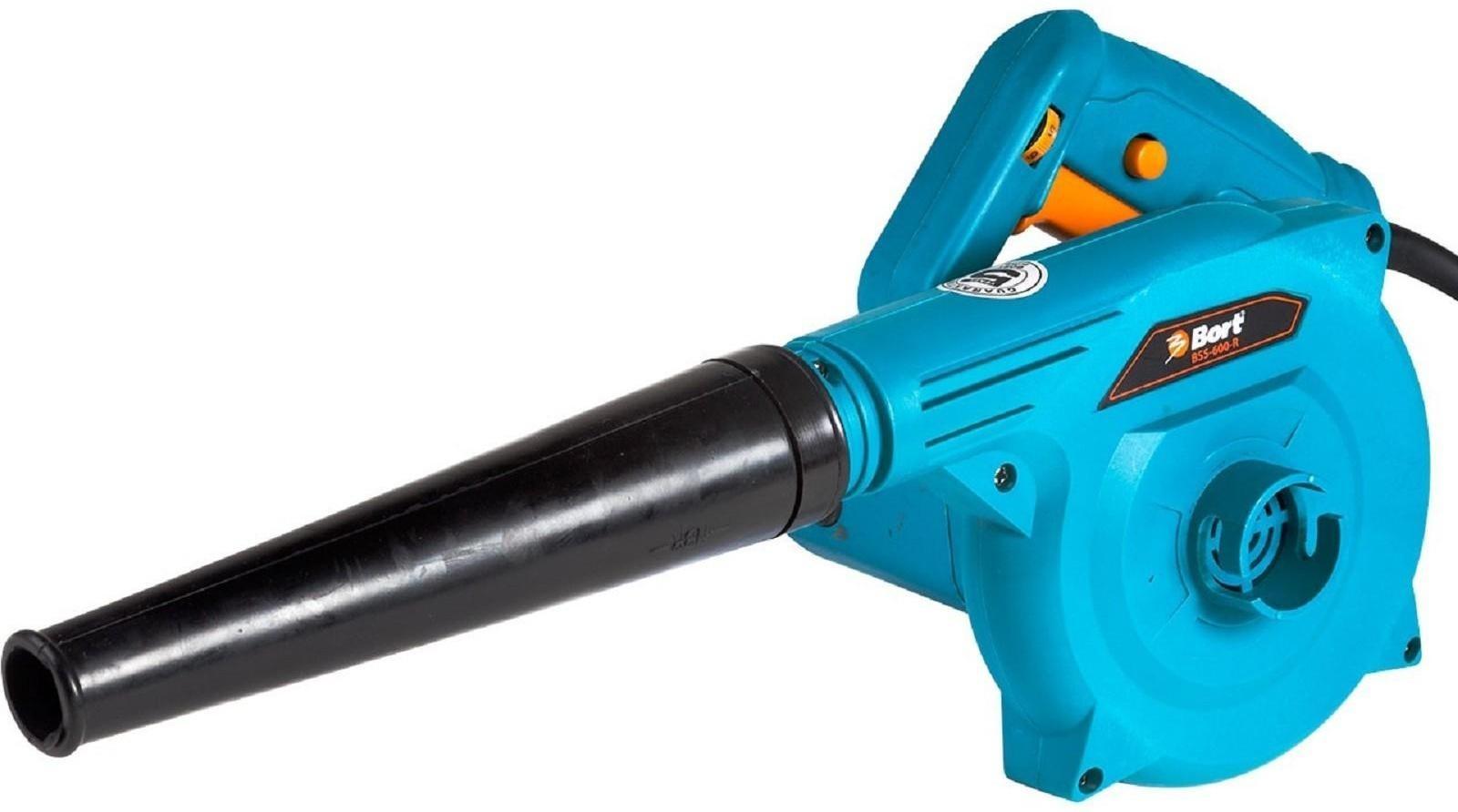 Электрическая воздуходувка Bort BSS-600-R, 600 Вт, 240 м3/час, 13000 об/мин, выдув