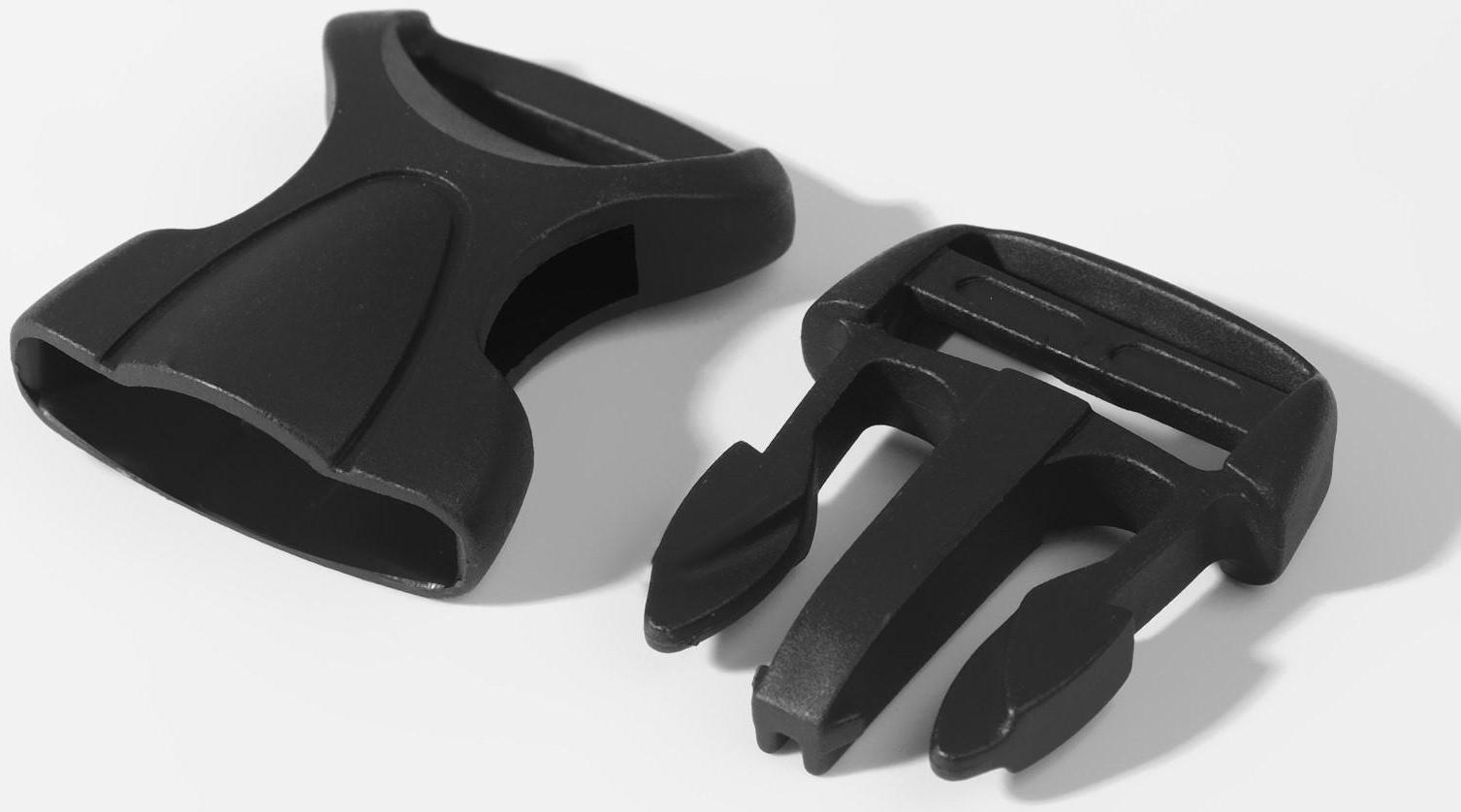 Фастекс 20 мм, нагрузка до 15 кг, 10 шт, цвет чёрный