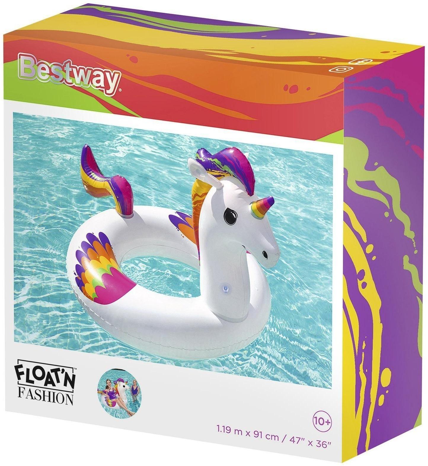 Круг для плавания Fantasy Unicorn, 119 x 91 см, 36159 Bestway