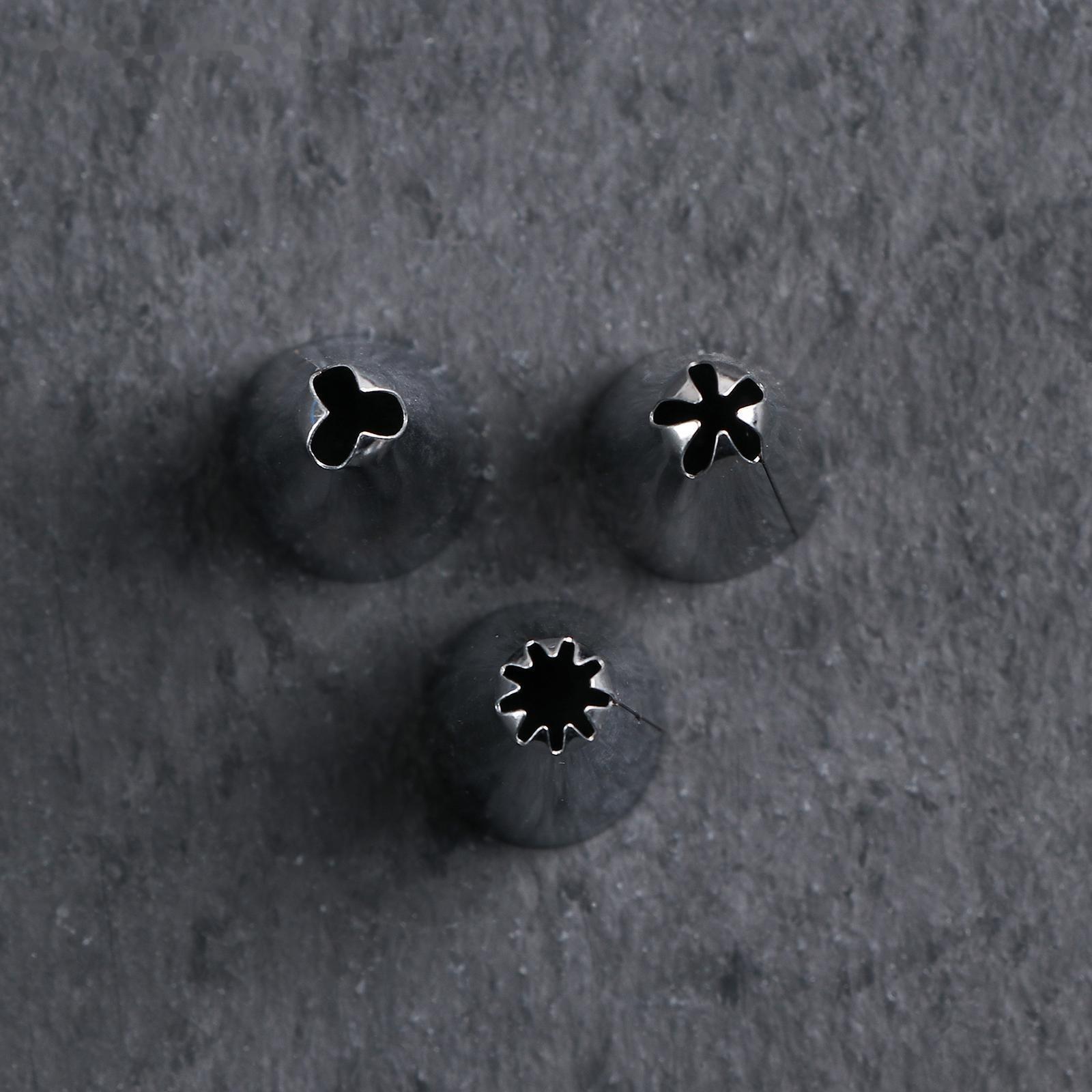 Набор кондитерский «Лориэн», 10 предметов: форма для выпечки 5 шт «Круг», 3 насадки, адаптер, мешок