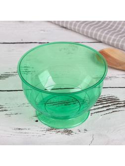 Креманка одноразовая «Кристалл», 200 мл, цвет зелёный