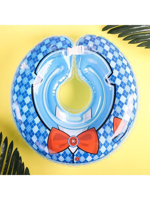 Круг детский на шею, для купания, «Джентльмен», от 1 мес, двухкамерный, с погремушками