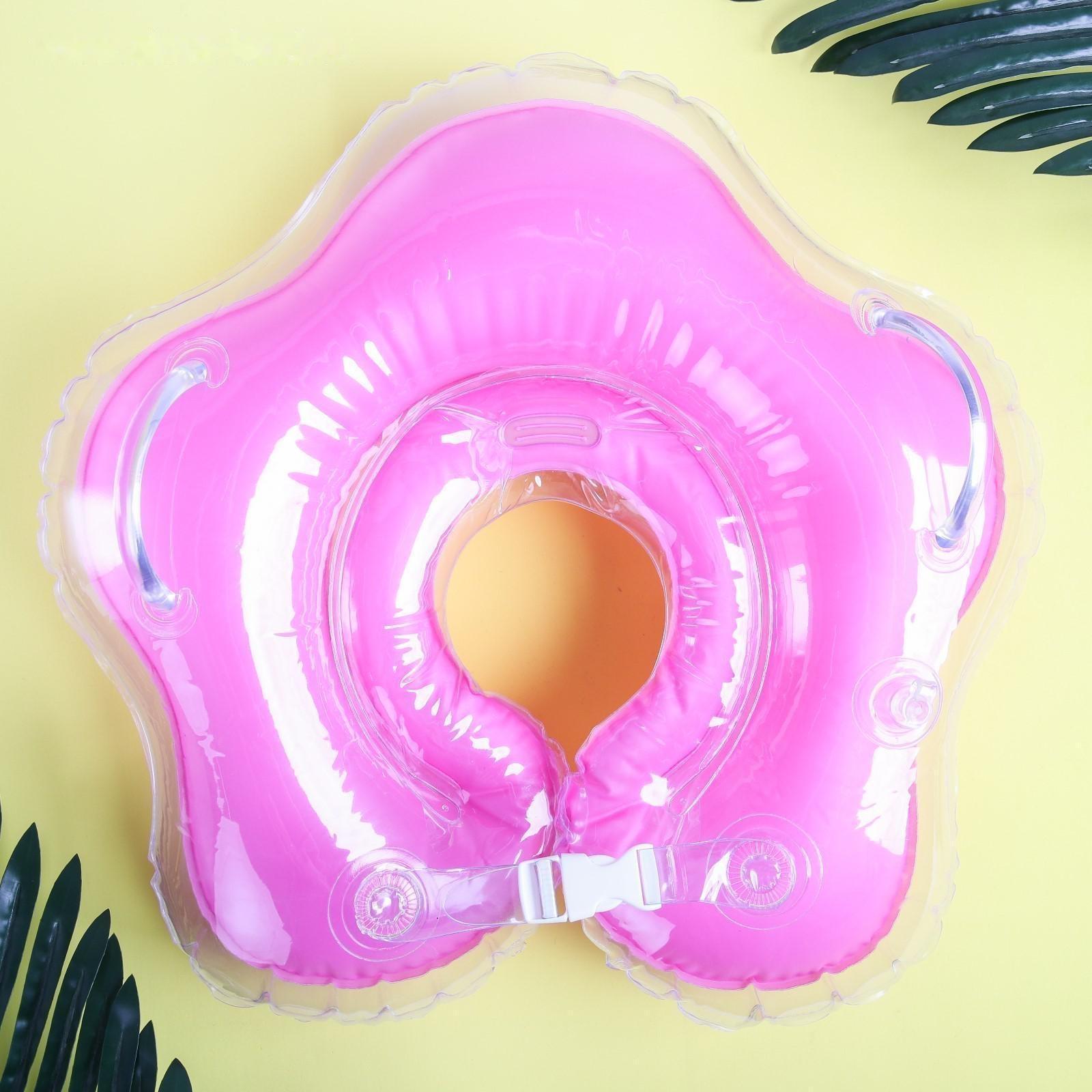 Круг детский на шею, для купания, «Верю в единорогов», от 1 мес, двухкамерный, с погремушками, форма звезда