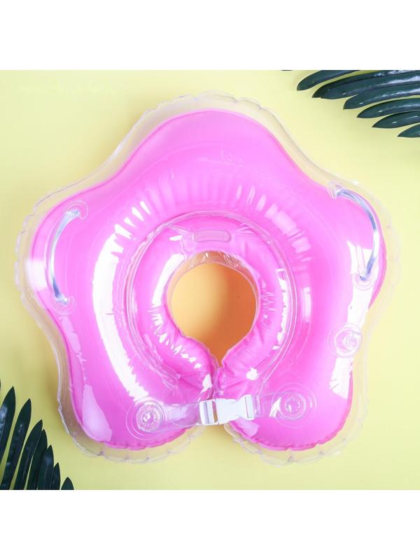 Круг детский на шею, для купания, «Верю в единорогов», от 1 мес, двухкамерный, с погремушками, форма звезда