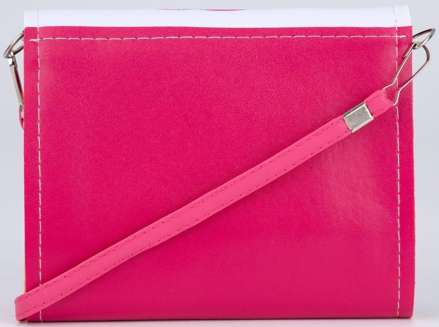 Сумка детская «Единорог», отдел на клапане, цвет белый/розовый, 15х4х12 см