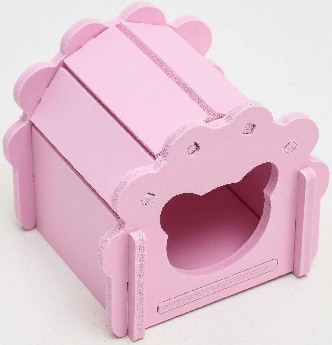 Домик для грызунов фигурный, 10,5 х 9,5 см, микс цветов