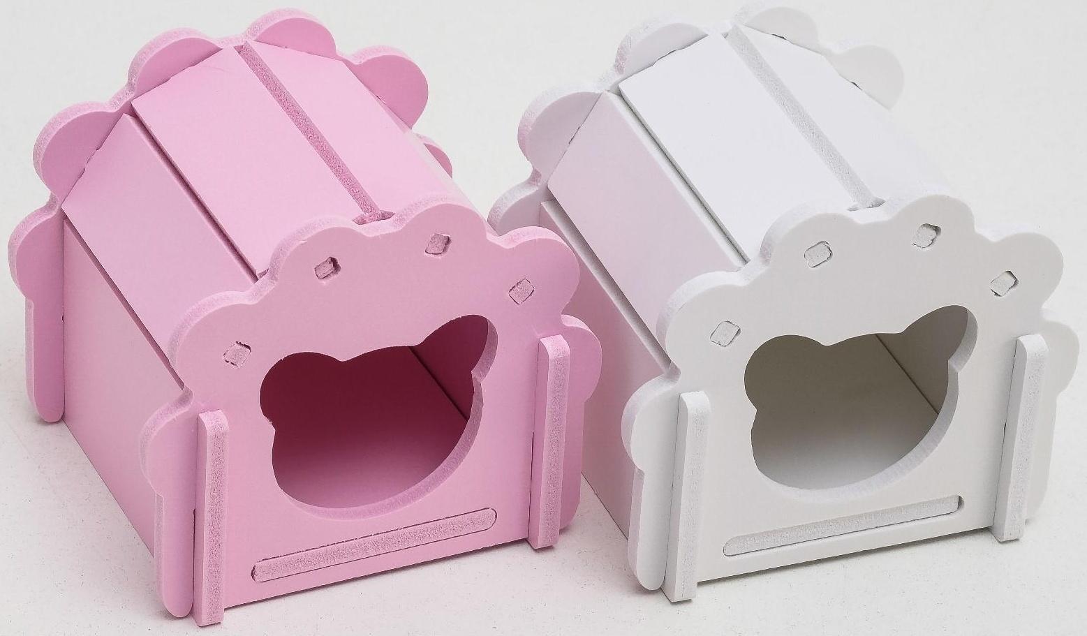 Домик для грызунов фигурный, 10,5 х 9,5 см, микс цветов