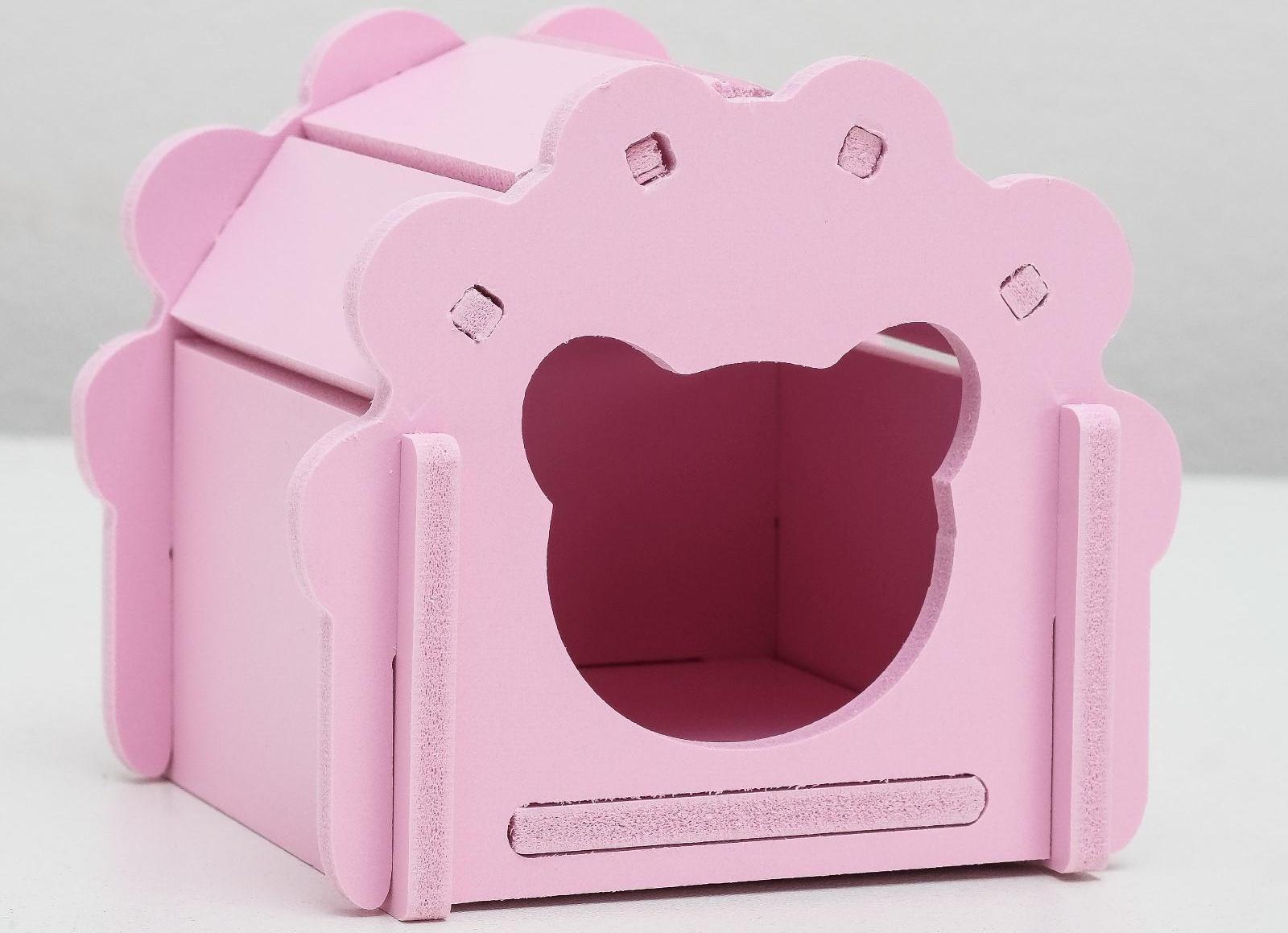 Домик для грызунов фигурный, 10,5 х 9,5 см, микс цветов