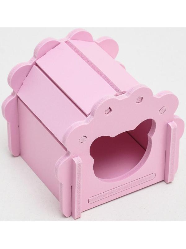 Домик для грызунов фигурный, 10,5 х 9,5 см, микс цветов