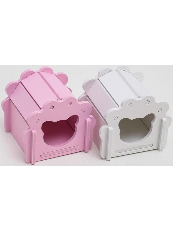 Домик для грызунов фигурный, 10,5 х 9,5 см, микс цветов