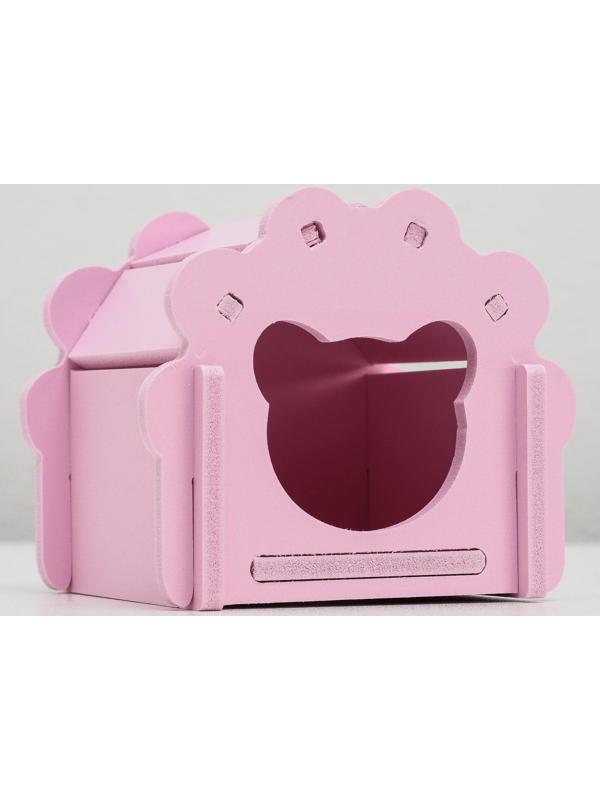 Домик для грызунов фигурный, 10,5 х 9,5 см, микс цветов