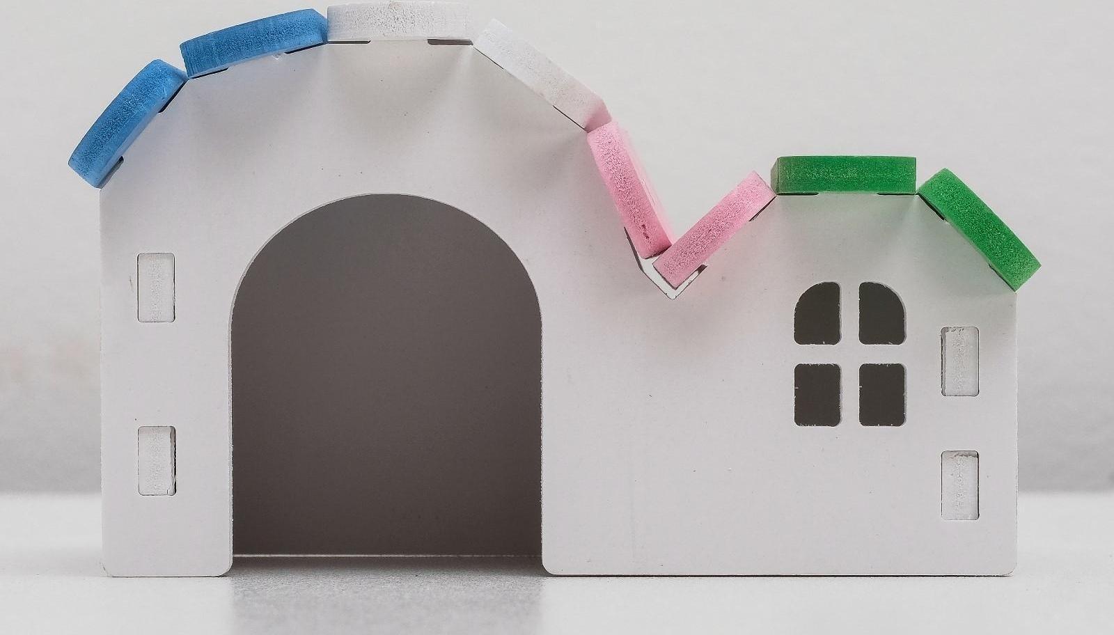 Домик для грызунов двухкомнатный