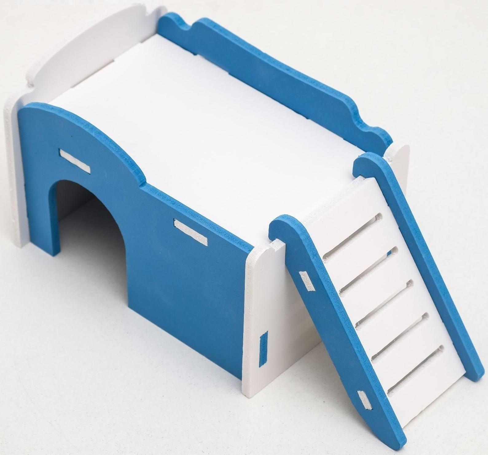 Дом для грызунов с лесенкой и террасой, микс