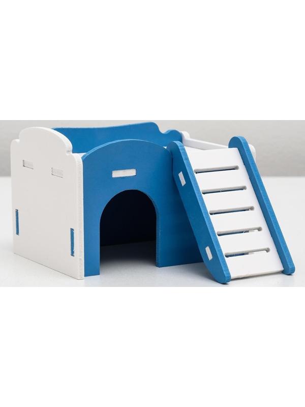 Дом для грызунов с лесенкой и террасой, микс