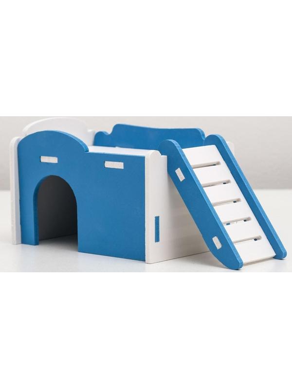 Дом для грызунов с лесенкой и террасой, микс