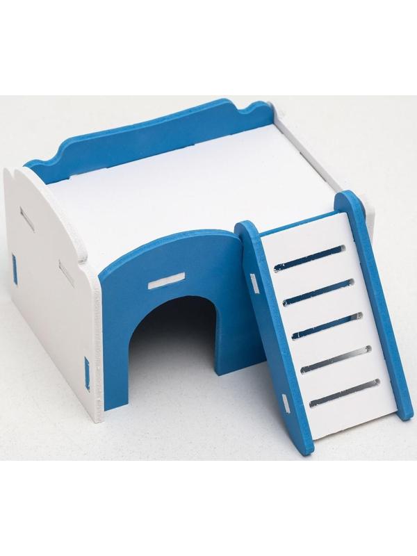 Дом для грызунов с лесенкой и террасой, микс