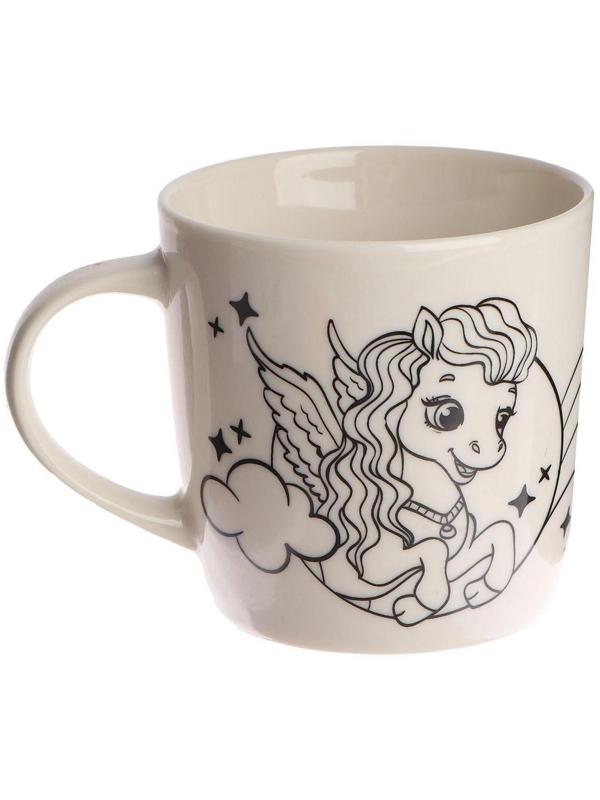 Роспись кружки фломастерами «Самая красивая» Единорог 300 мл