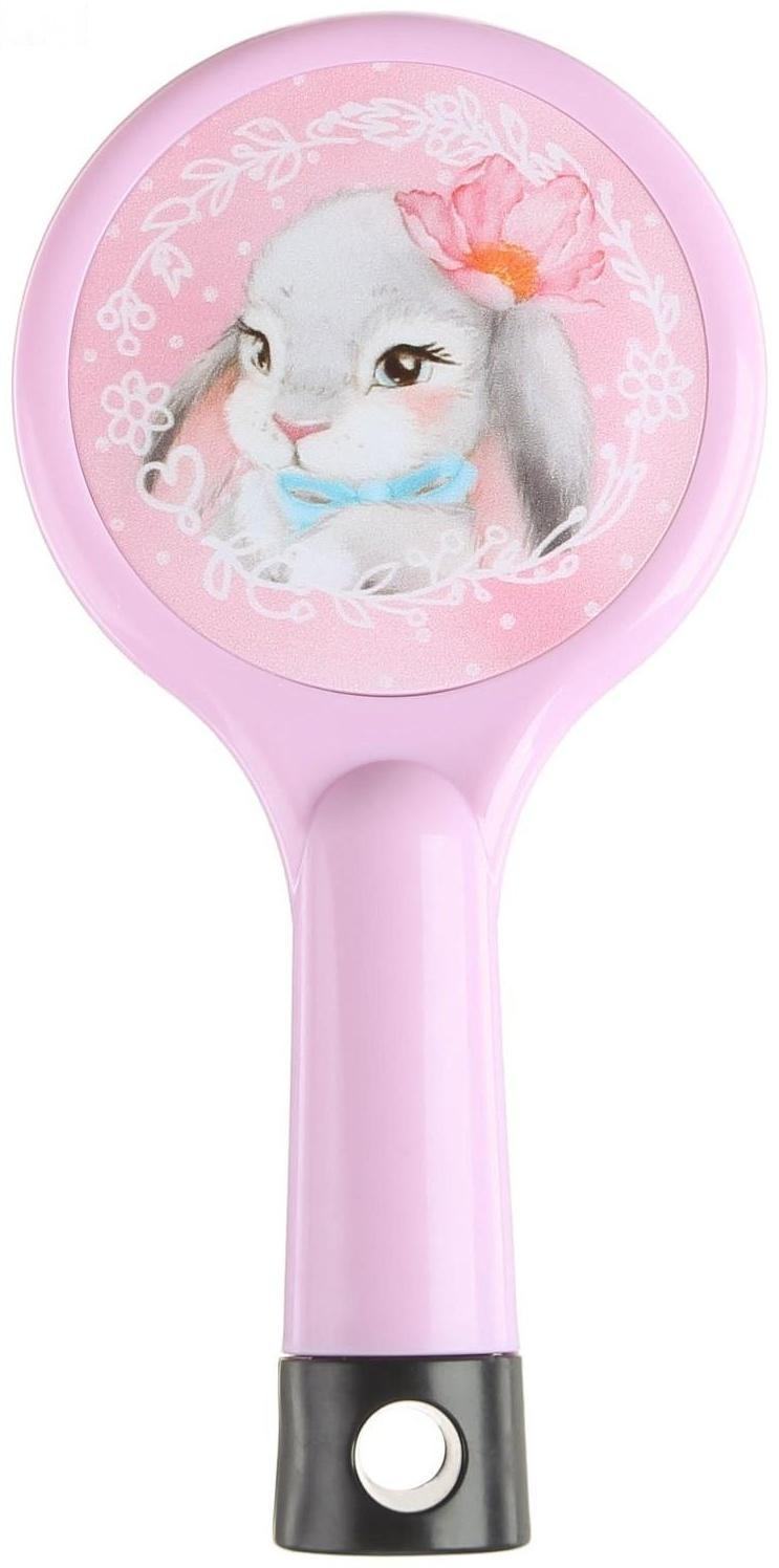 Расческа детская «Зайка», круглая 15 х 7.3 см