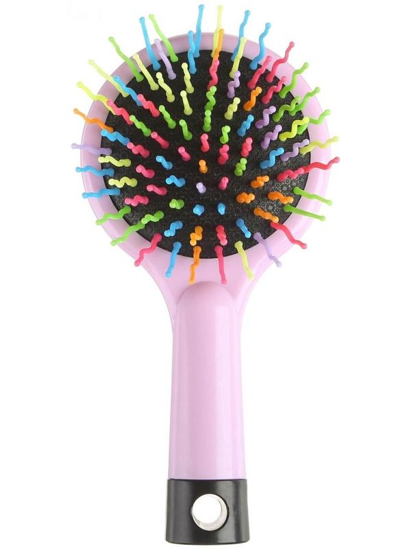 Расческа детская «Зайка», круглая 15 х 7.3 см