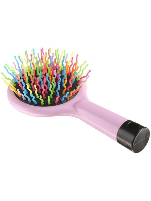 Расческа детская «Зайка», круглая 15 х 7.3 см