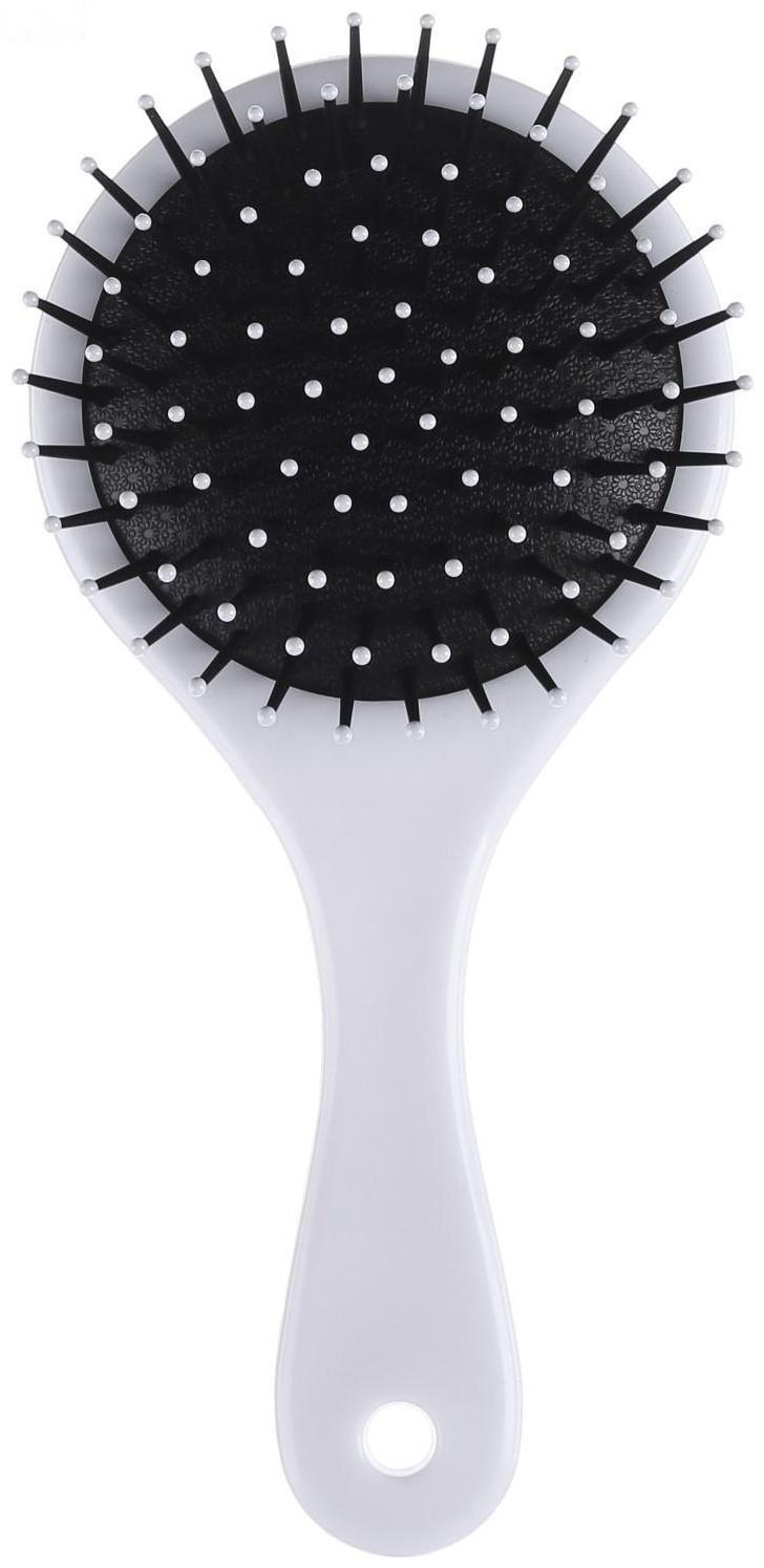 Массажная расческа круглая «Котенок» круглая 16.5 х 8 см