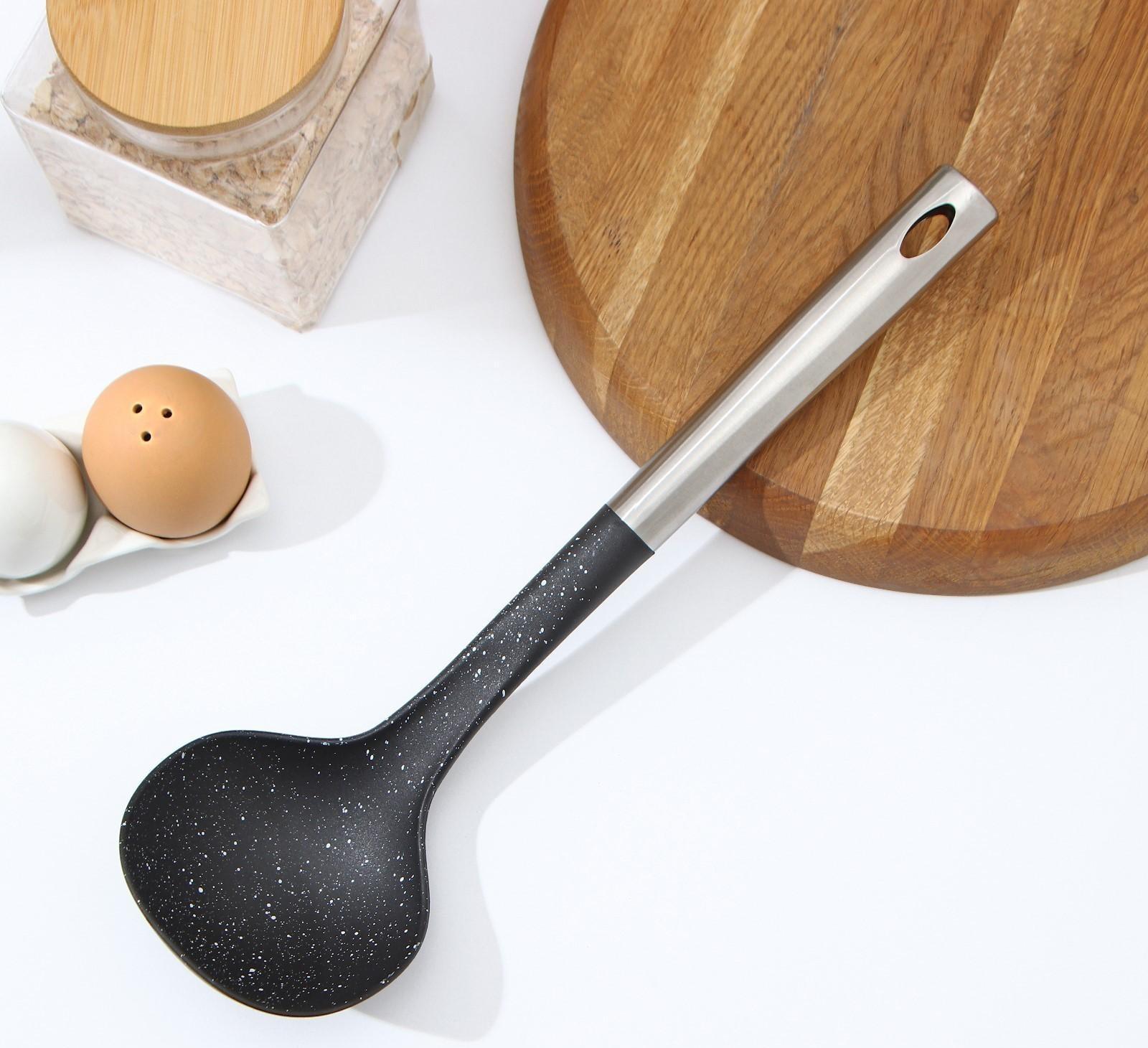 Половник Доляна «Синара», 33 см, цвет металлик