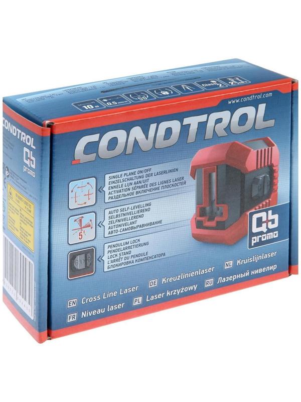 Лазерный нивелир CONDTROL QB Promo 1-2-142, 10 м, ±0.5 мм/м, резьба 1/4