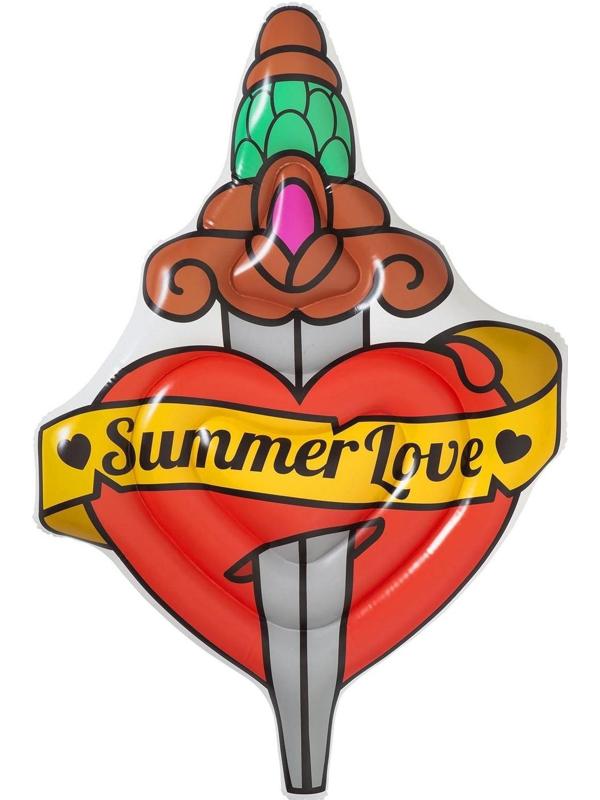 Матрас для плавания Summer Love Tattoo, 198 x 137 см, 43265 Bestway