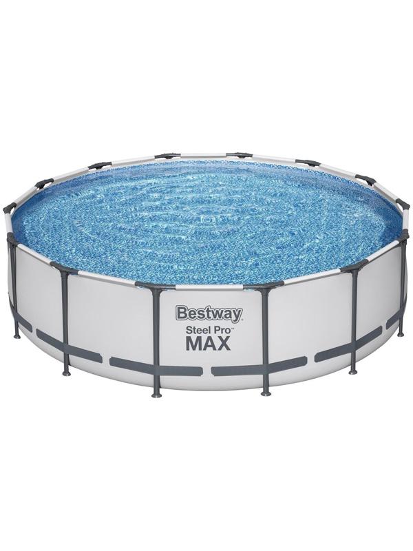 Бассейн каркасный Steel Pro MAX, 427 x 107 см, фильтр-насос, лестница, тент, 56950 Bestway