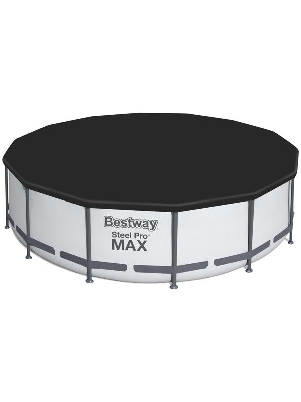 Бассейн каркасный Steel Pro MAX, 427 x 107 см, фильтр-насос, лестница, тент, 56950 Bestway