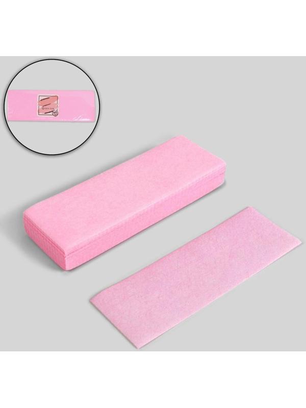 Полоски для депиляции, 20 × 7 см, 100 шт, цвет розовый