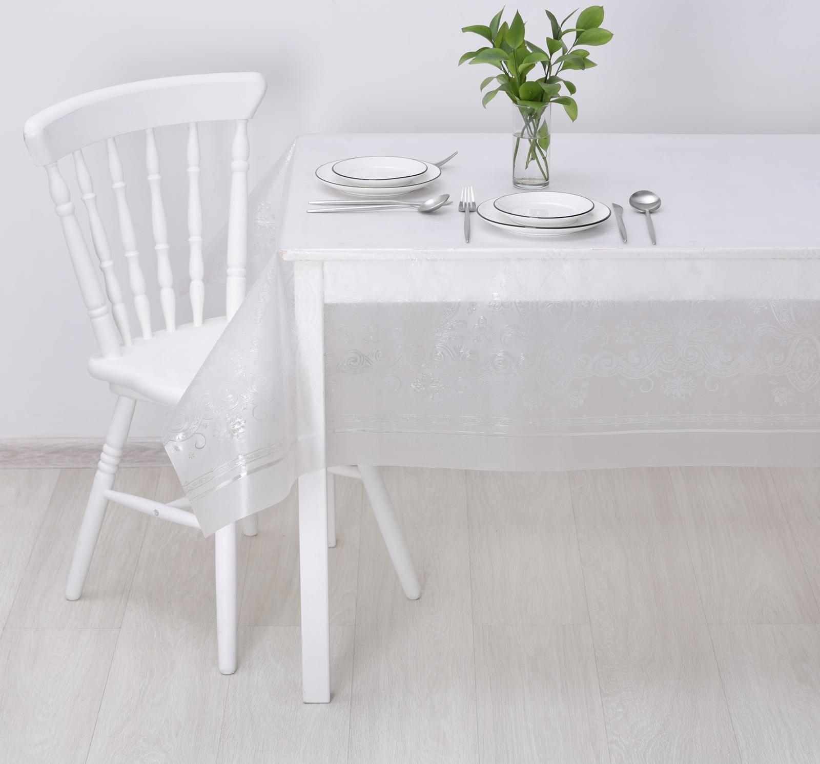 Клеёнка столовая ПВХ «Ромбы», ширина 137 см, толщина 0,16 мм, рулон 20 метров