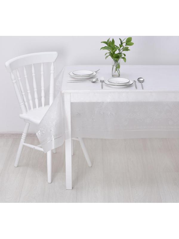 Клеёнка столовая ПВХ «Ромбы», ширина 137 см, толщина 0,16 мм, рулон 20 метров