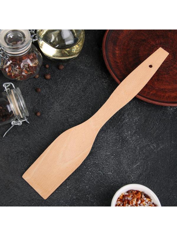 Лопатка кухонная буковая, 28×5,2 см