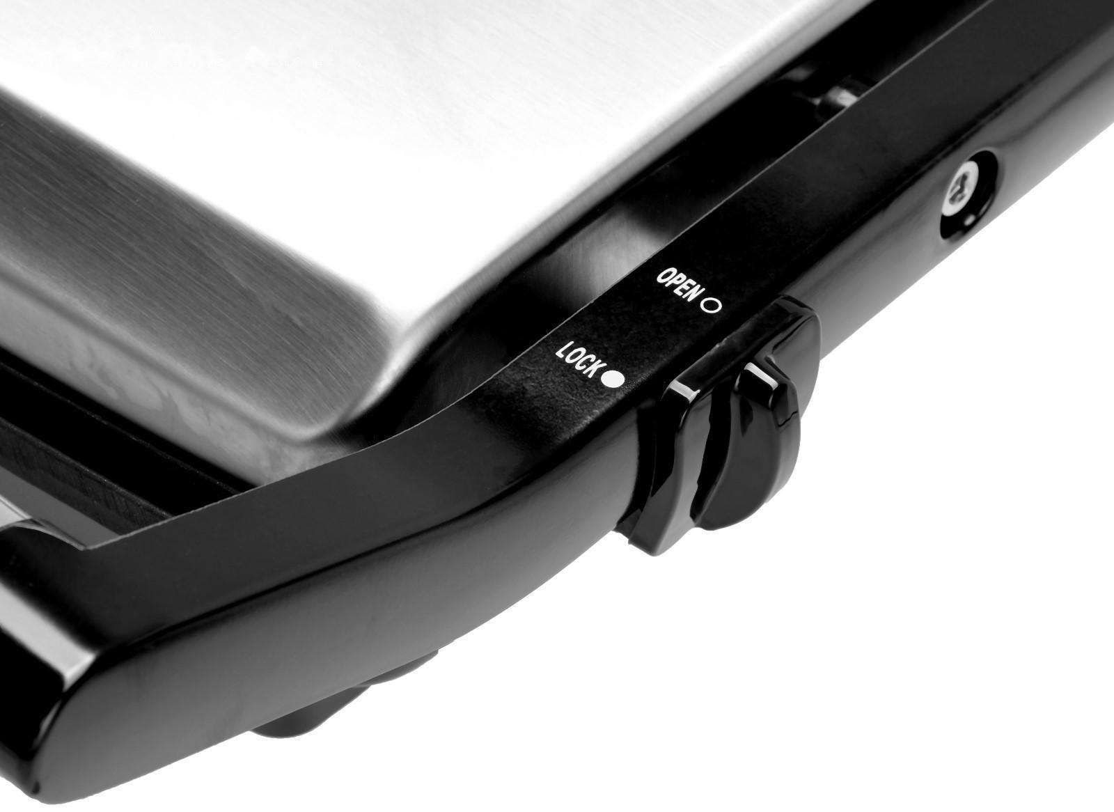 Электрогриль Luazon LEG-2001, 2000 Вт, антипригарное покрытие, 30х23.5 см