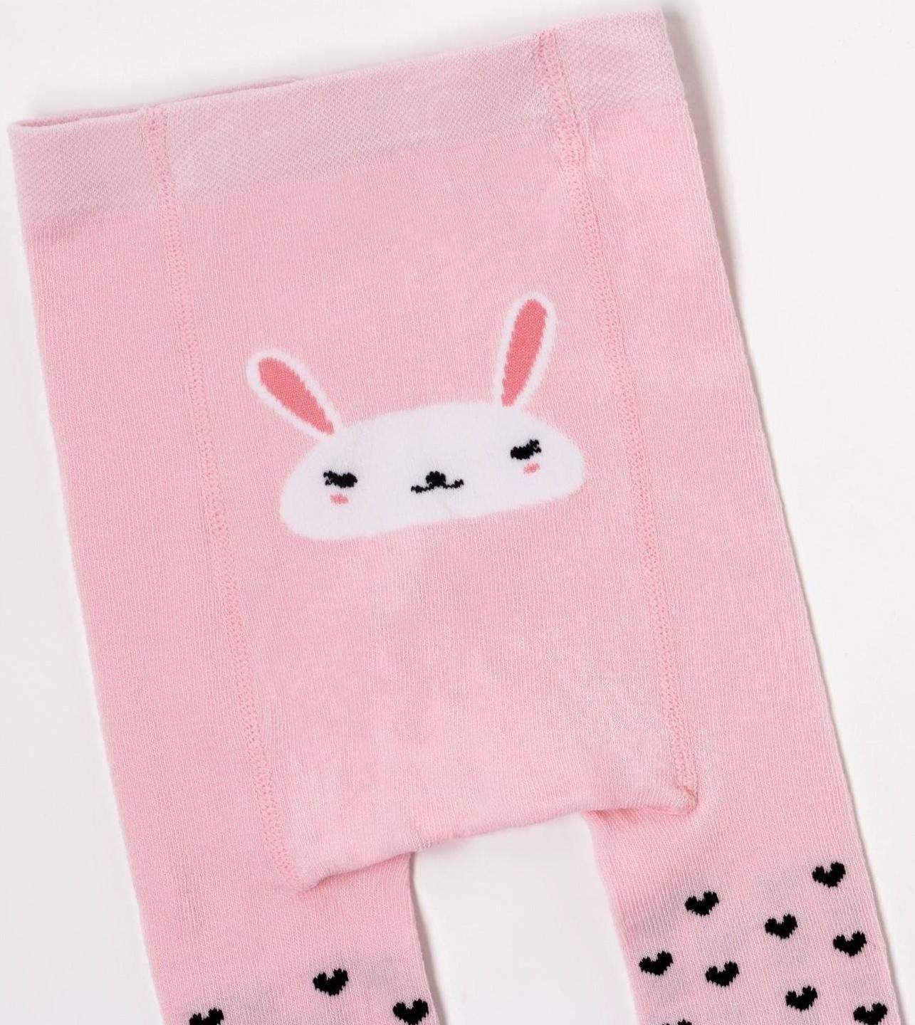 Колготки Крошка Я «Зайка», цвет розовый, рост 86-92 см