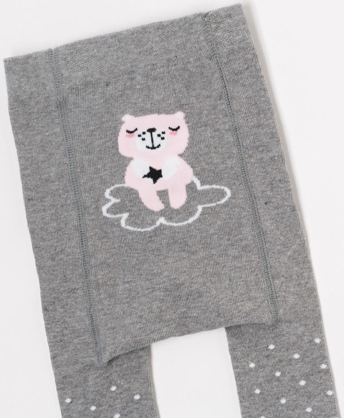 Колготки Крошка Я «Мишка», цвет розовый, рост 86-92 см