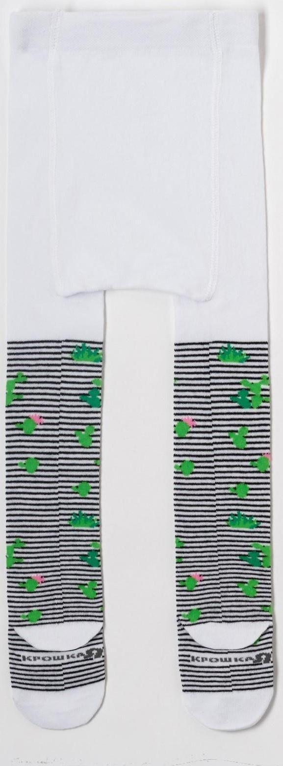 Колготки Крошка Я «Кактус», цвет белый, рост 86-92 см