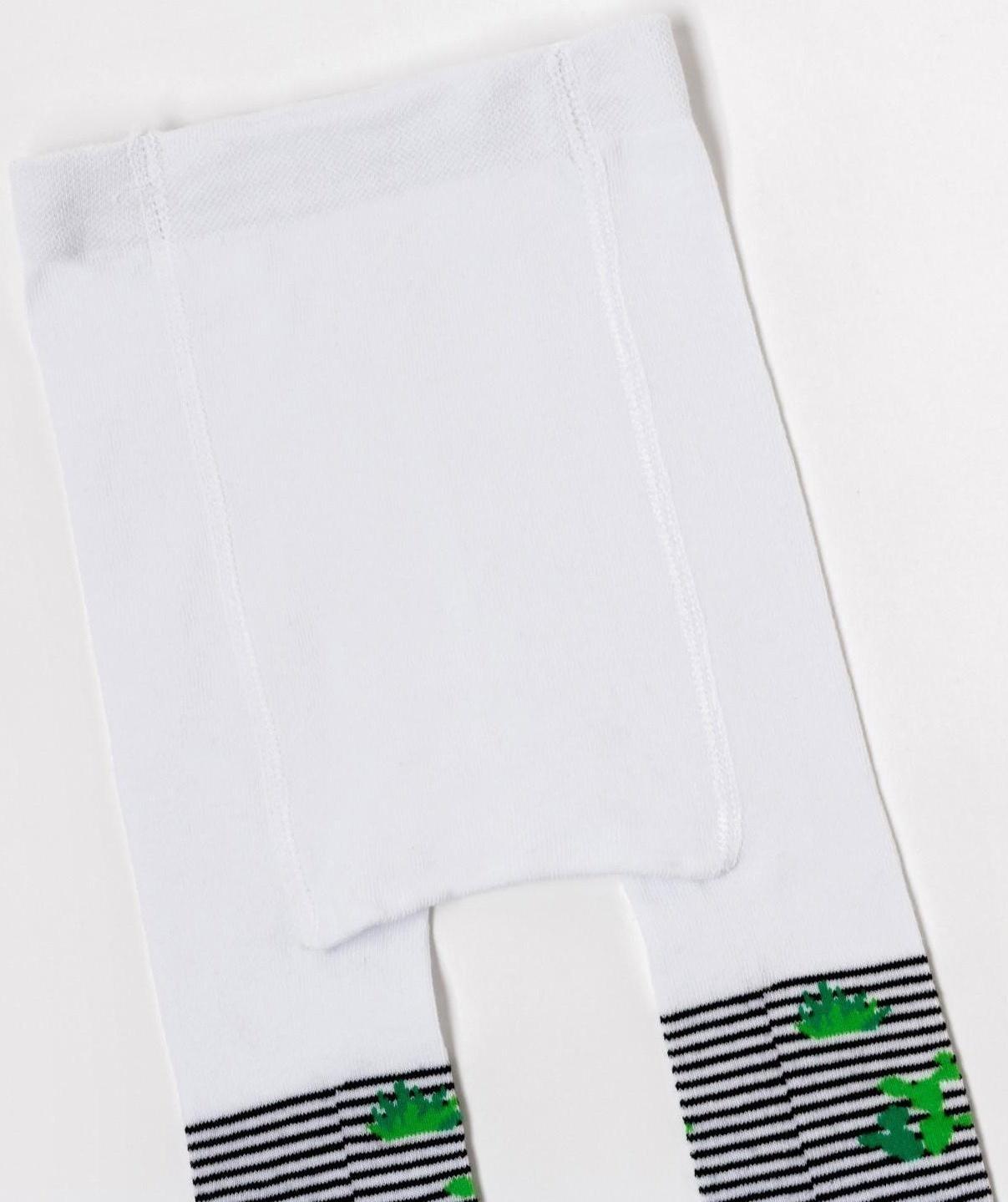 Колготки Крошка Я «Кактус», цвет белый, рост 86-92 см