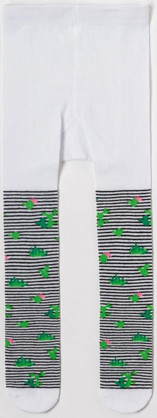 Колготки Крошка Я «Кактус», цвет белый, рост 86-92 см
