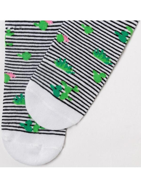 Колготки Крошка Я «Кактус», цвет белый, рост 86-92 см