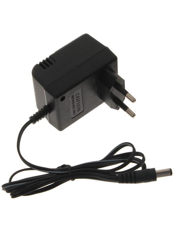 Блок питания LuazON IP-12-23-250-02, для игровой приставки Dendy, 9 вольт, 1 м, чёрный