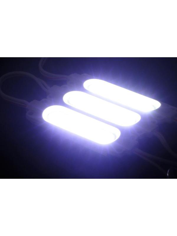 Светодиодная подсветка салона, COB, 7×1.6 см,12 В,1 Вт,клейкая основа, белый