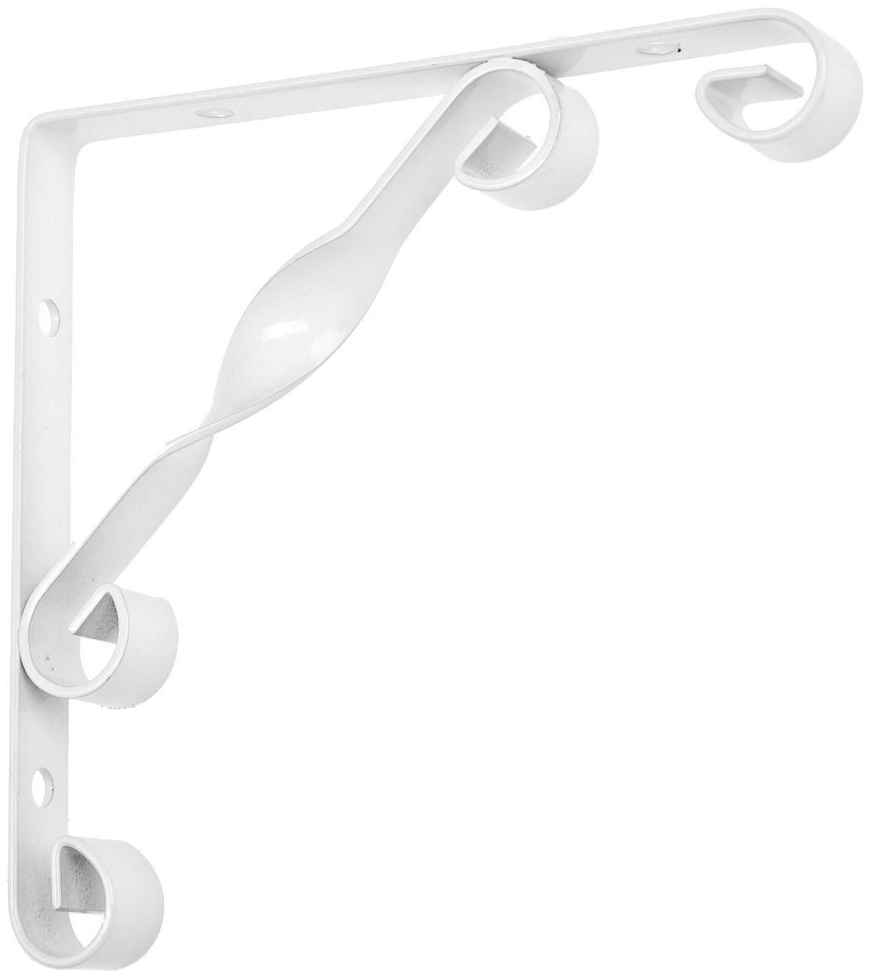 Кронштейн ТУНДРА, LIGHT, 150х150, металл, белый