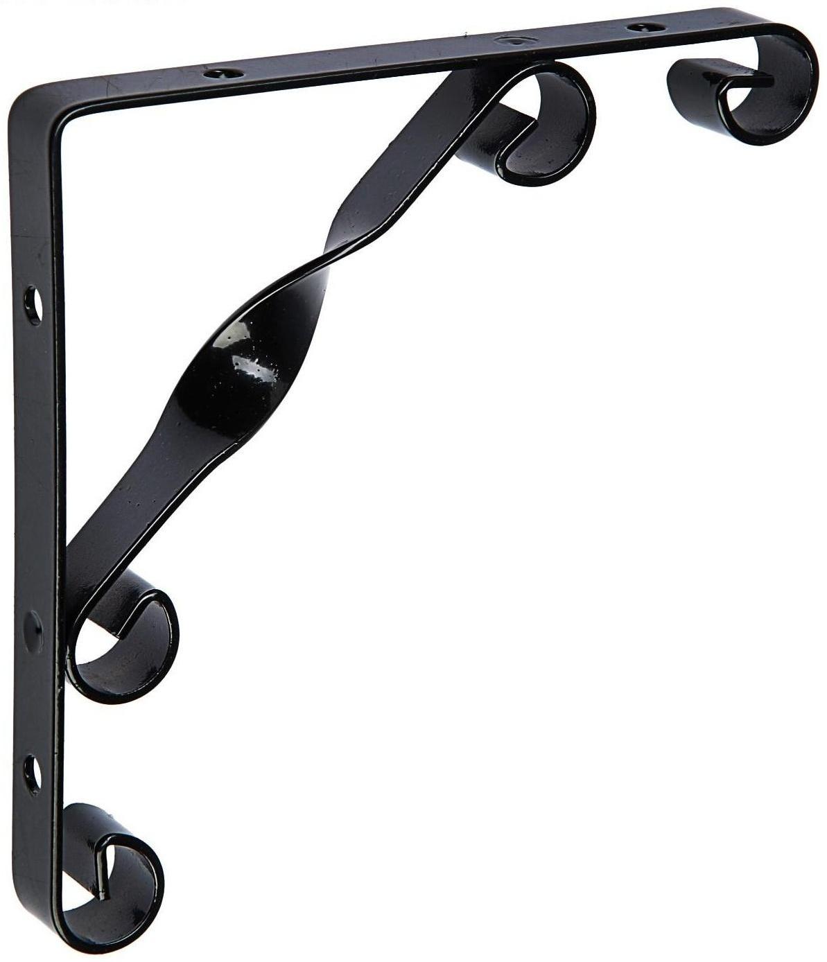 Кронштейн ТУНДРА, LIGHT, 150х150, металл, черный