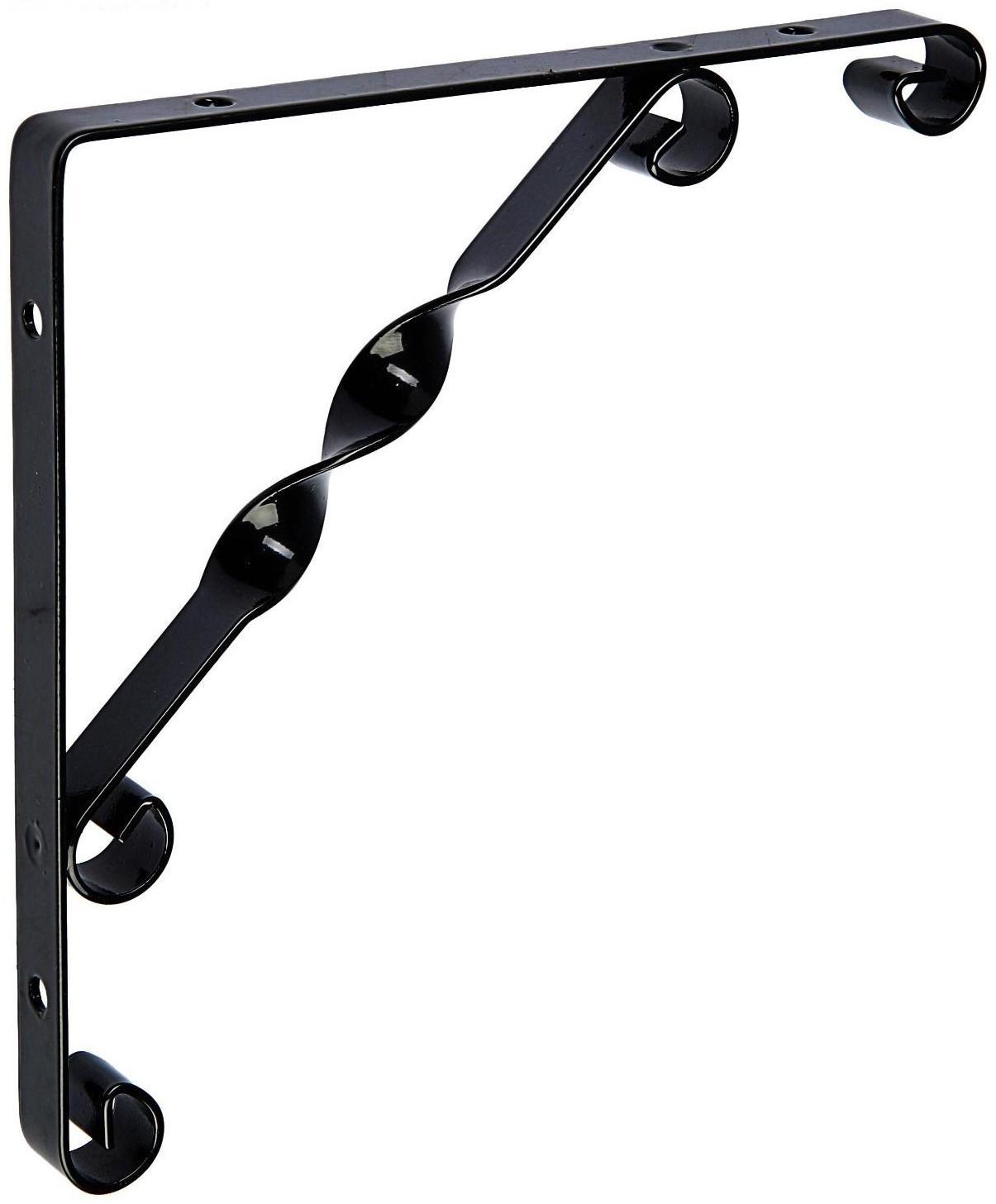 Кронштейн ТУНДРА, LIGHT, 200х200, металл, черный