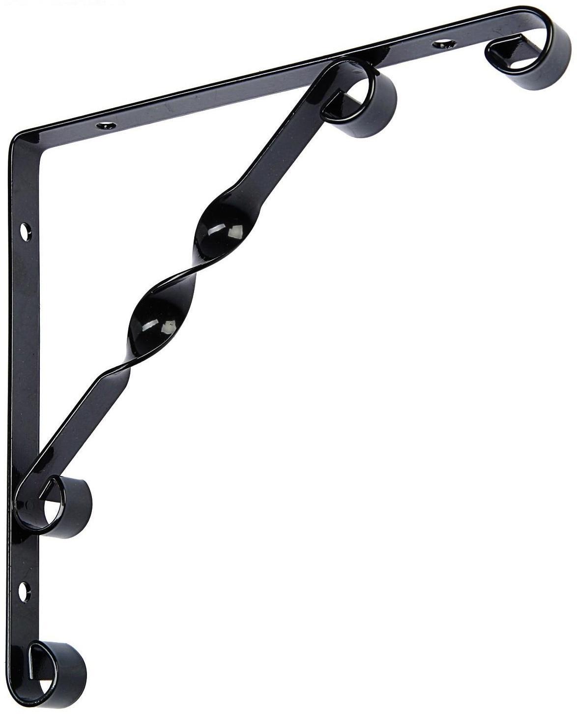 Кронштейн ТУНДРА, LIGHT, 200х200, металл, черный