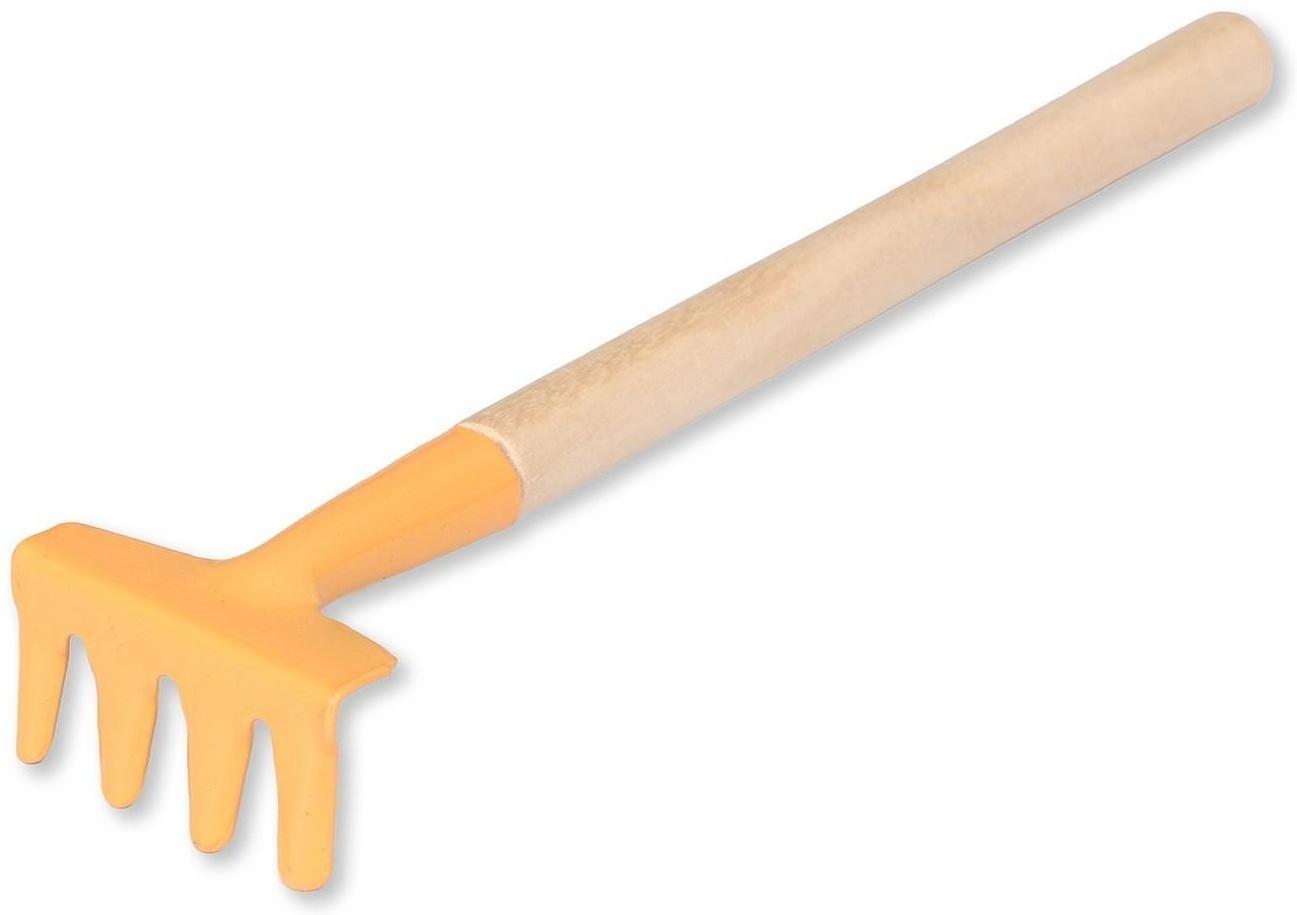 Набор садового инструмента, 3 предмета: рыхлитель, совок, грабли, длина 20 см