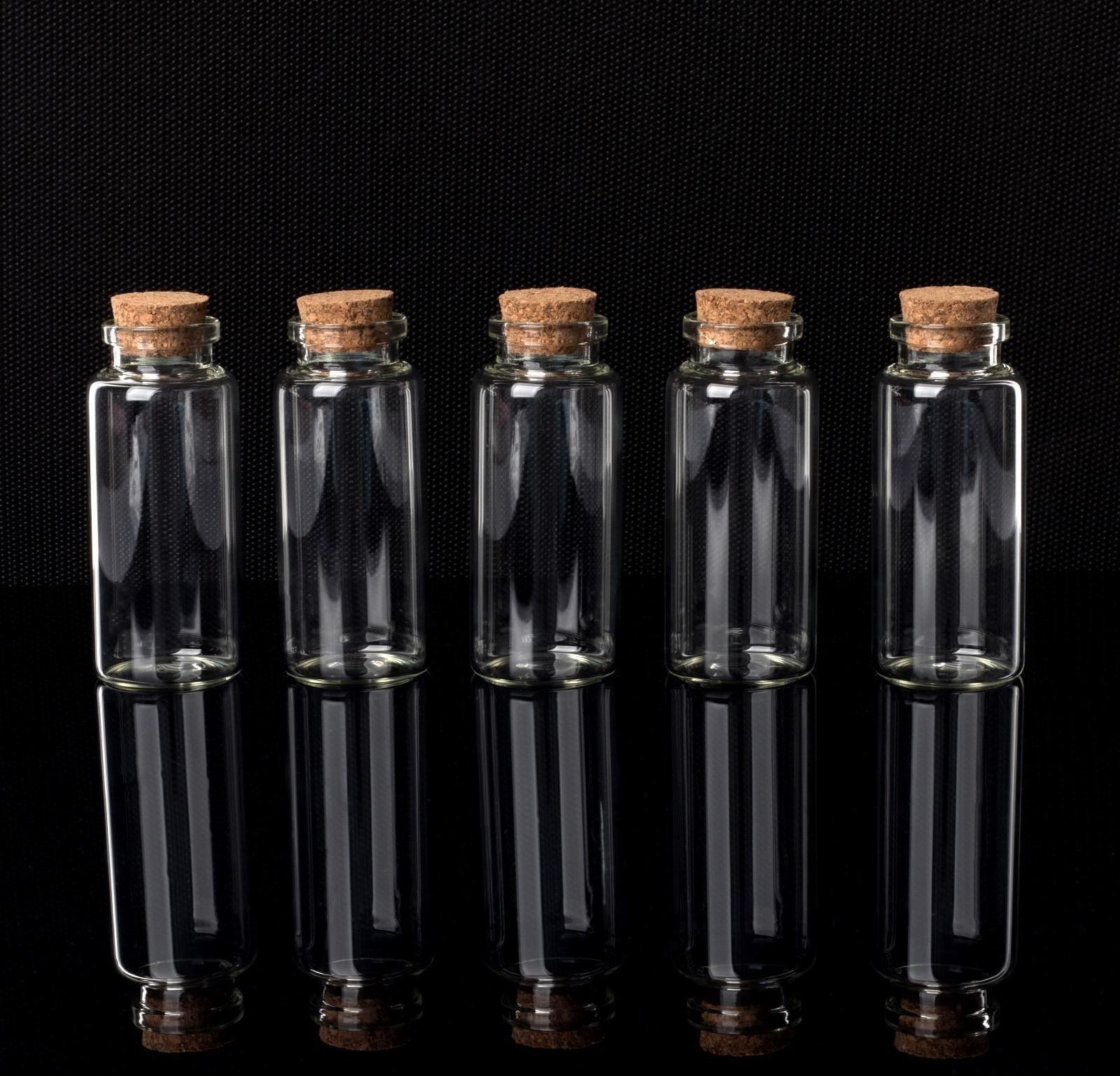 Баночки для хранения бисера d = 3 × 7,3 см, 5 шт