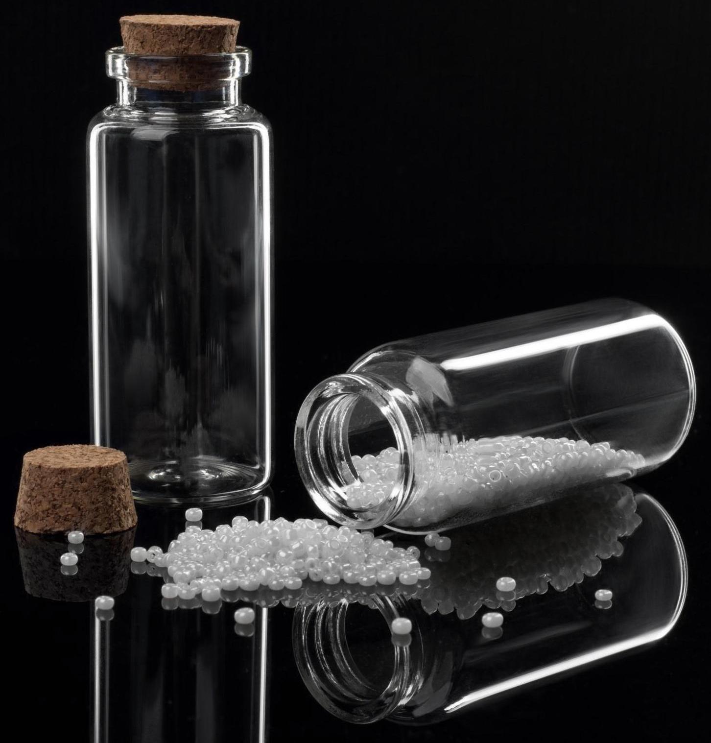 Баночки для хранения бисера d = 3 × 7,3 см, 5 шт